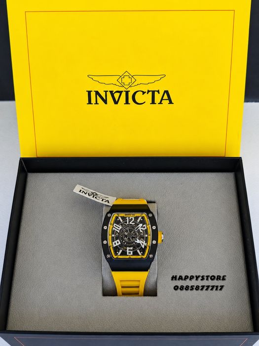 INVICTA Vortex Yellow automatic 43 mm, Инвикта нов мъжки часовник