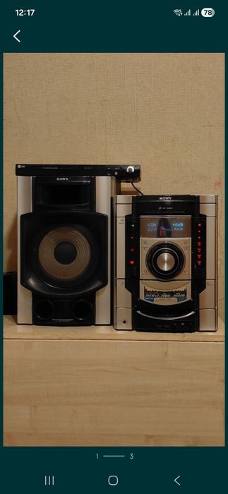Музыкальный центр от Sony