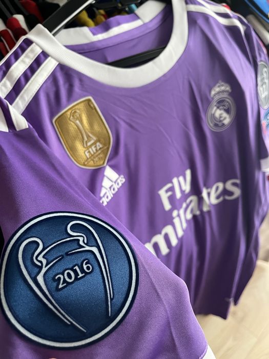 Tricou de fotbal Adidas Real Madrid Mov Ronaldo 7 CR7 marime M