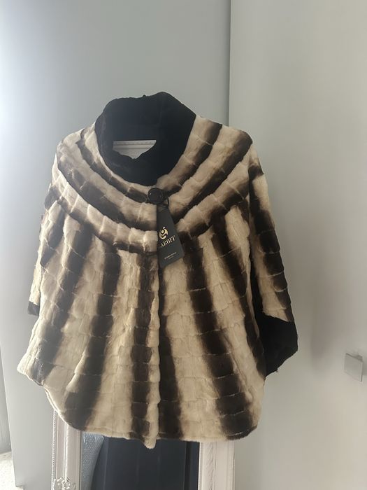 Capă de blană naturală de vizon (nurcă) buc. intreaga premium, mar 44