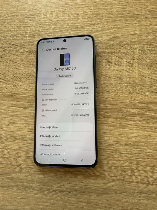 samsung a57 5G ca NOU //(20 cicluri)