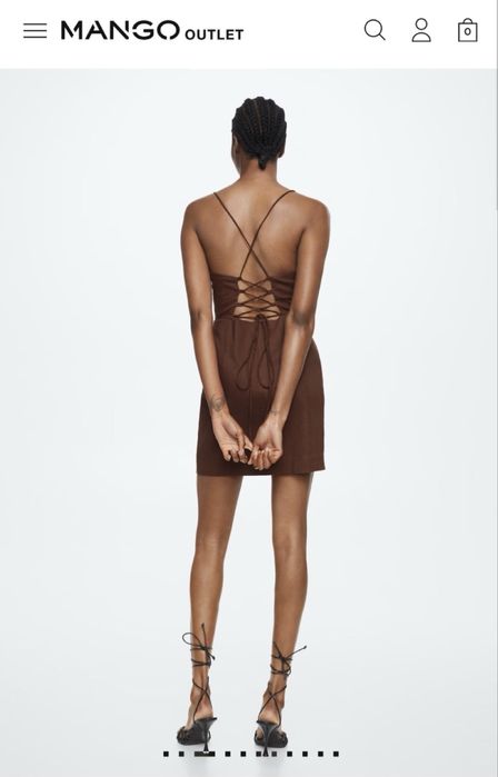 Рокли Mango от лен и памук и рокля  Rage Age