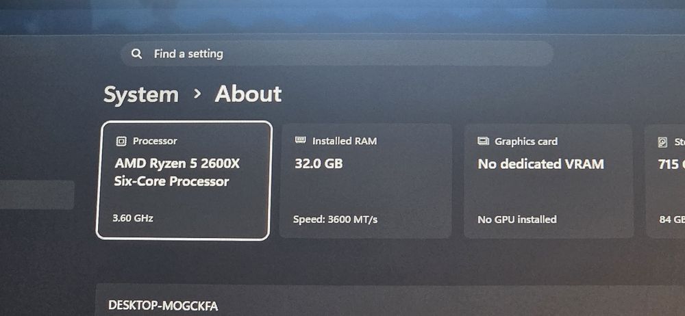 32GB RAM 3600MHz Corsair RGB PRO