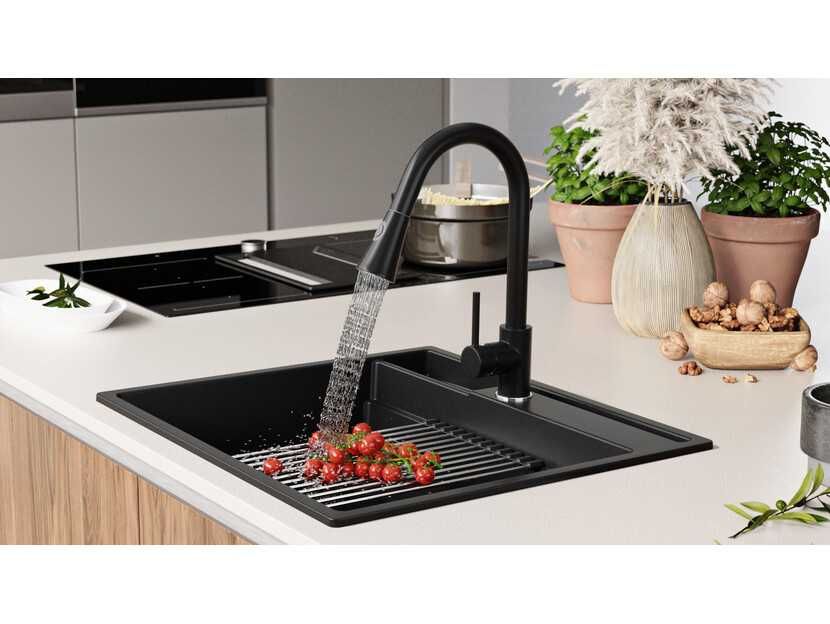 NEW 2023 Кухненска Мивка от гранит модел Осло 60 Премиум 580 x 530 TOP