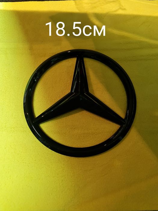 Черна емблема 18.5см за Мерцедес W212 W213 W204 W205 ML166 W205