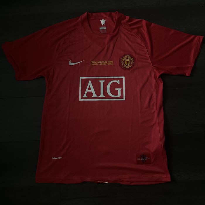 Тениска Manchester United Final Moscow 2008 Ronaldo #7 като нова с автограф