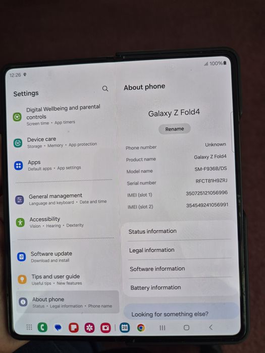 Vand telefon Samsung Galaxy Z Fold 4 512 GB