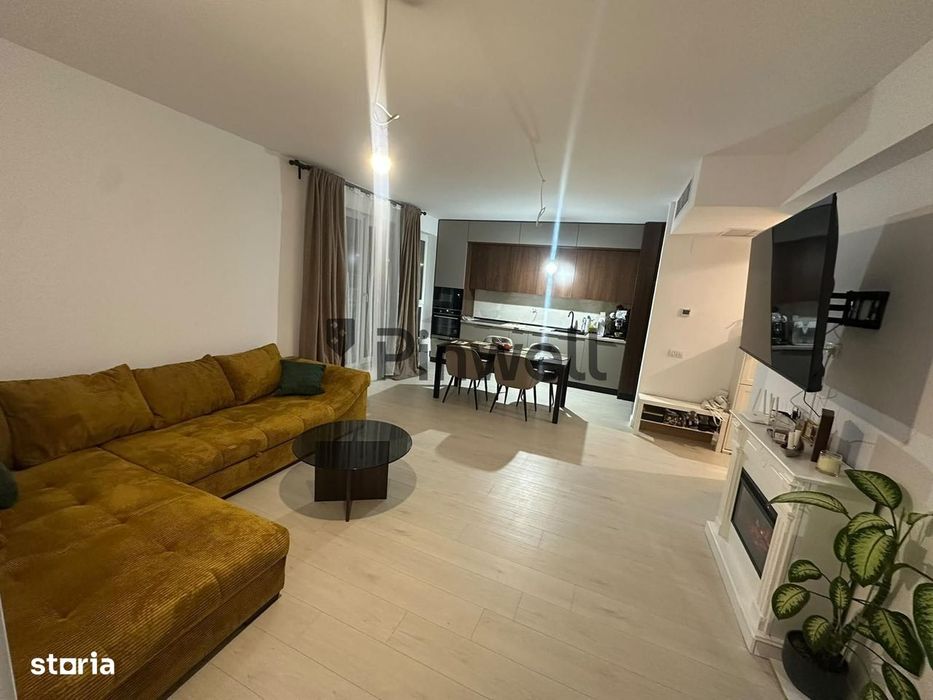 Apt 3 camere cu grădină - mobilat și utilat -bloc nou- Pipera -