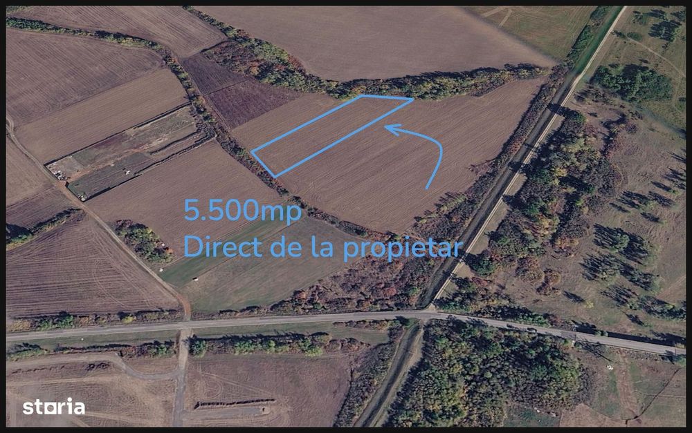 Teren extravilan 5.500 mp Moșnița Nouă – investiție