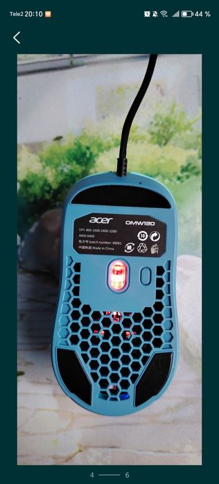 Мышка игровая проводная acer