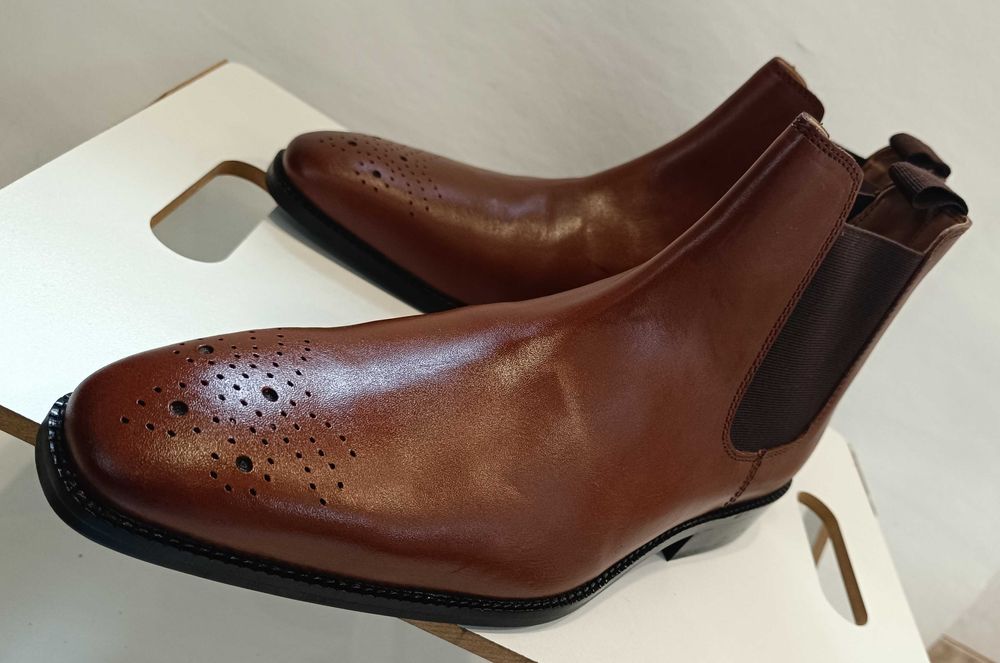 Ghete chelsea de lux 42 lucrate manual La Maison Du Ch. NOI piele