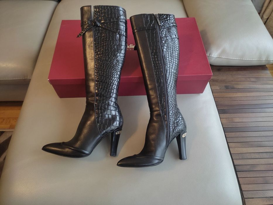 дамски кожени ботуши