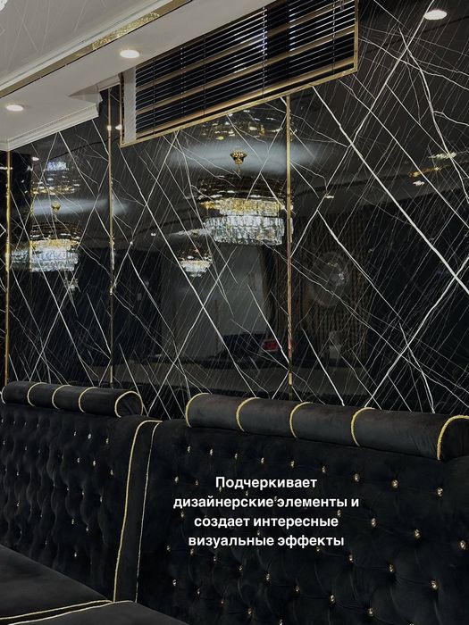 Бамбуковые панели луверы ПВХ гибкий мрамор реечные панели