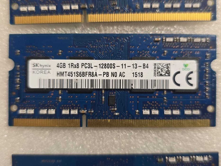 Memorie RAM laptop Hynix 4GB PC3-12800 DDR3-1600MHz 1.35V Low Voltage
