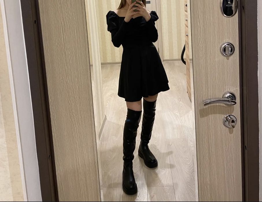 Новые сапоги 38 кожзам