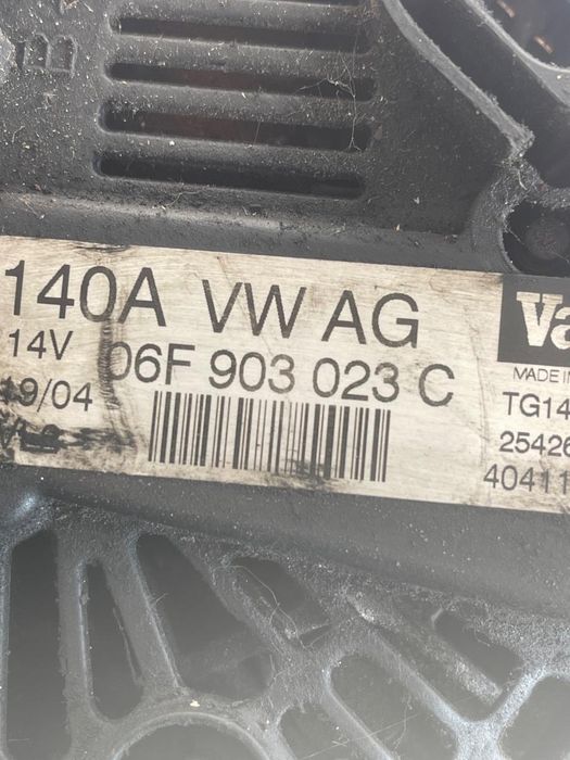 Alternator Audi A3 Ii 8P1 2003 - 2013 2.0 Tdi Azv, Bkd 06F903023C