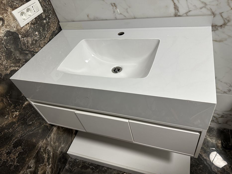 Set mobilier baie lavoar+masca+dulap oglinda+robinet+accesorii