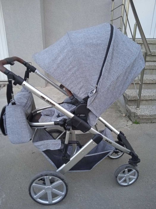 Детска количка ABC disain salsa 4 светло сива