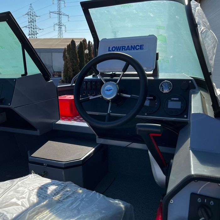 Barca aluminiu VBOATS Volzhanka 50 Fish + Yamaha 80CP