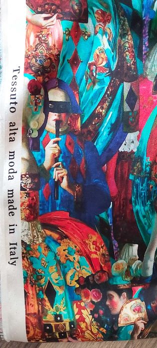 Италиански бутиков плат Silk/Seide -100 % чиста коприна,2.5 метра