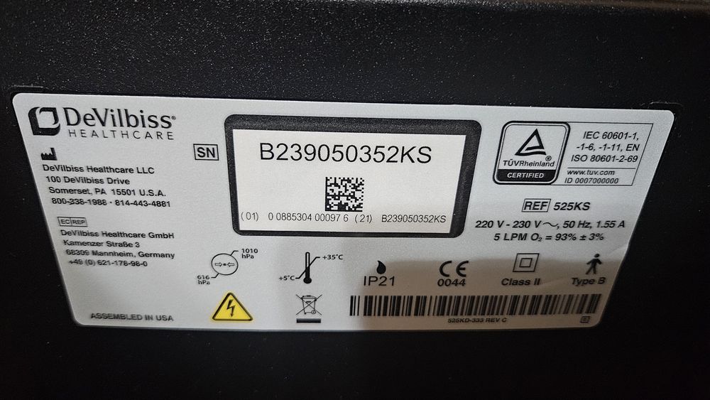 Кислороден концентратор Devilbiss 525KS