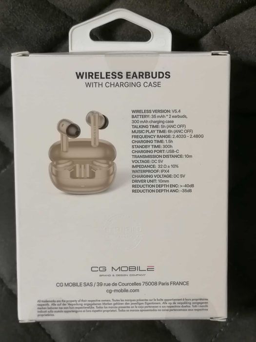 Чисто нови! Guess Безжични слушалки Bluetooth HF GUESS GUTWST88MCTGP