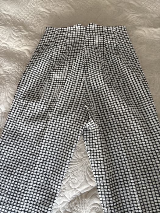 Кариран панталон Zara