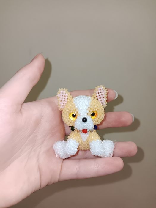 Собака из бисера