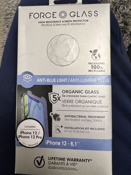 Folie de protecție Force Glass pentru iPhone 12 / iPhone 12 Pro