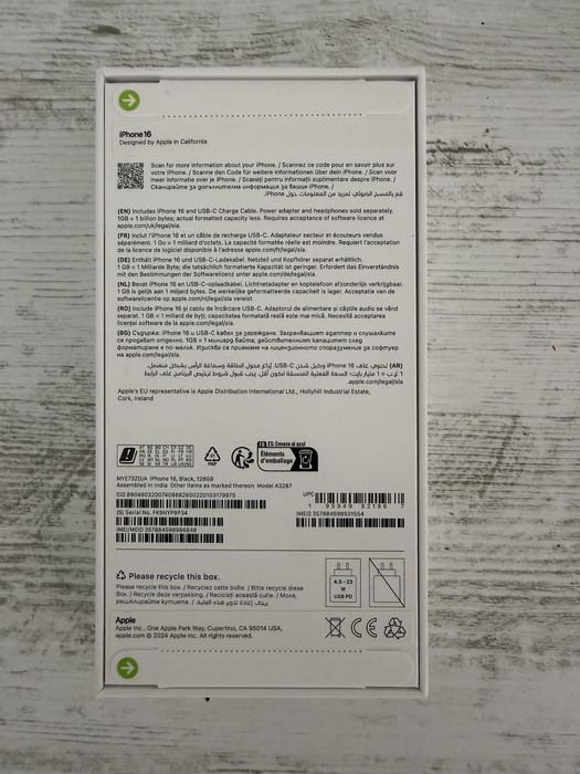 Vand Iphone 16 simplu sigilat 128 GB neverlocked