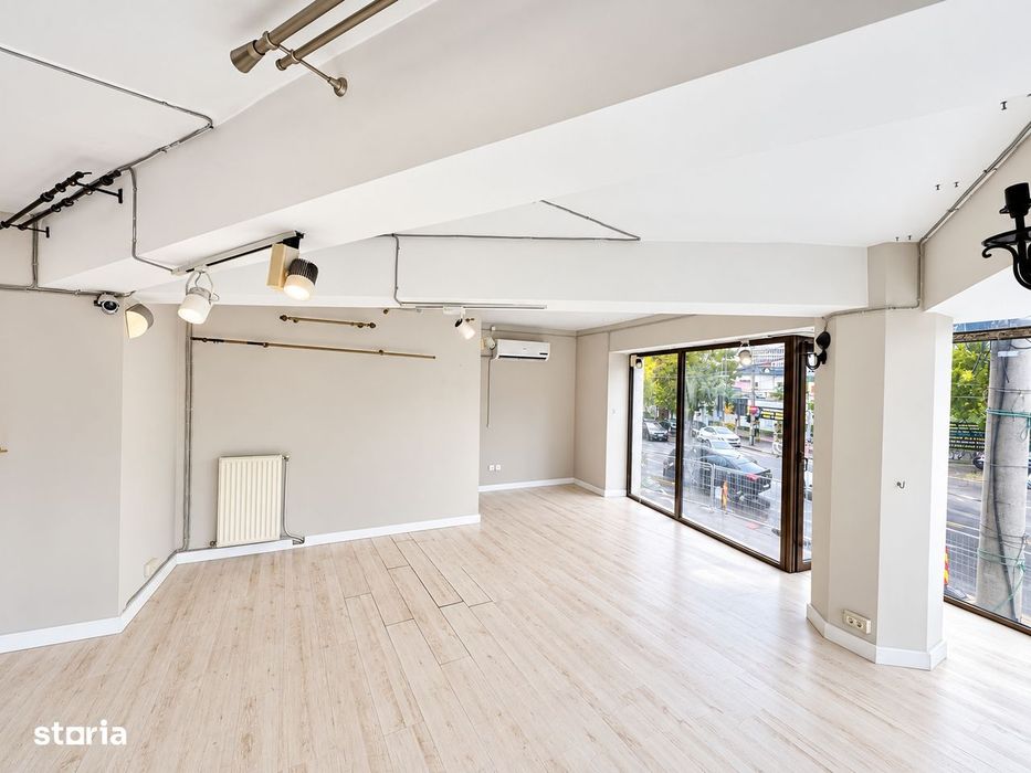 Spațiu comercial 120 mp | Parter + Demisol | Vitrine | Dinicu Golescu