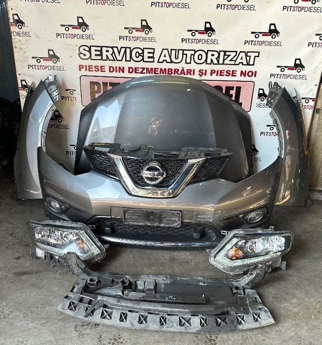 fata completa nissan x-trail t32 gri 2014 2015 2016 2017 2018 2019 2020 bara fata, capota, aripi, faruri