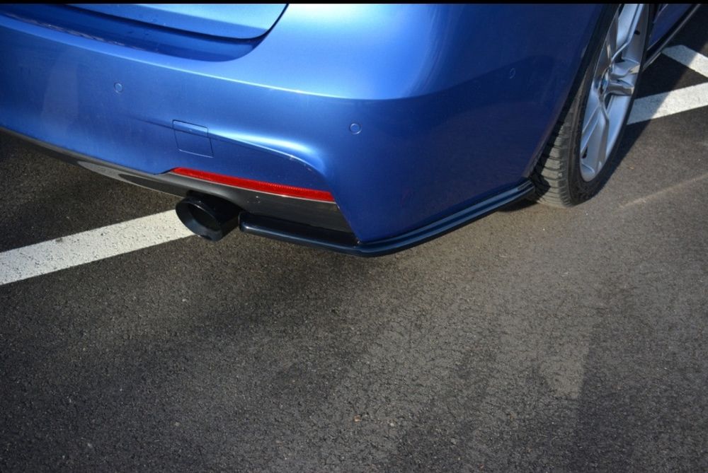 Extensie coltare bara spate BMW F30 F31 M Pachet M Tech negru lucios