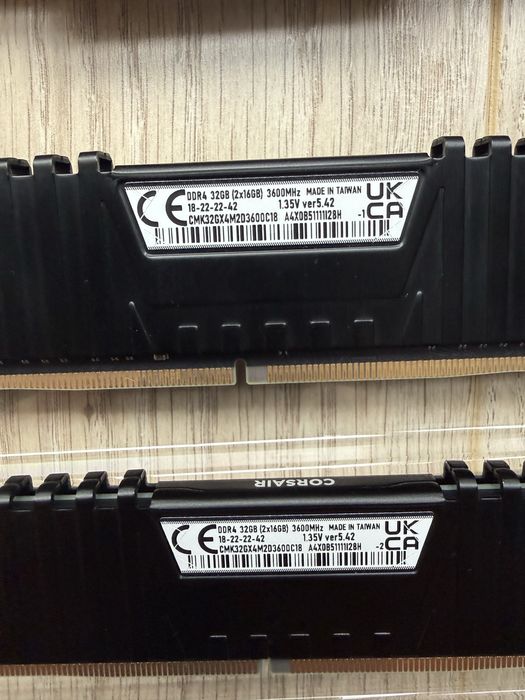 RAM памет Corsair Vengeance LPX 32GB (2х16) DDR4 3600 CL18 за настолен/desktop PC