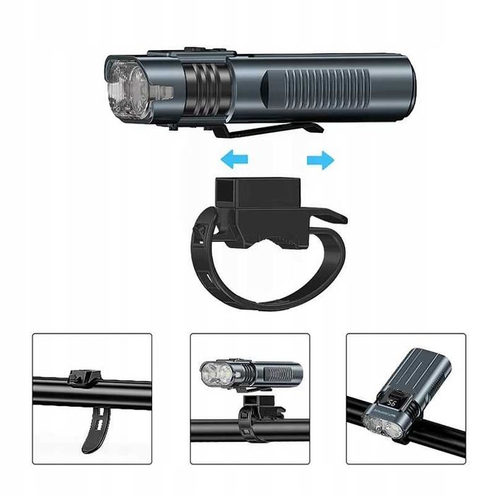 LED фар за Колело, Велосипед, Тротинетка, акумулаторен, 4 режима, 10W