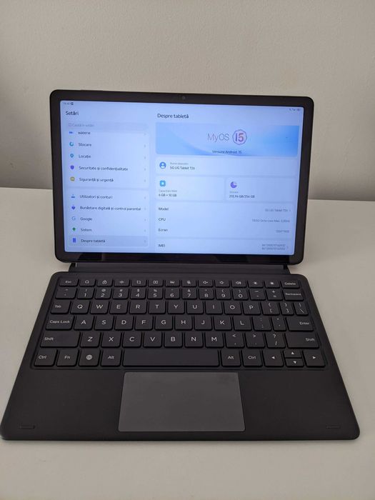 ZTE Pad 5G tastatura si husa dedicate 256GB 6G RAM Unisoc T8100 (6 nm) 11.0 inches 1200 x 1920 pixels baterie 7670 mAh noua la cutie