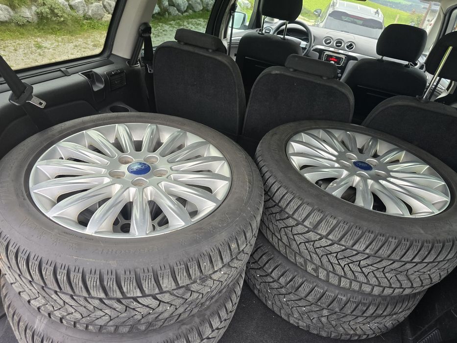 Set jante Originale Ford5x108 R17 model Titanium anvelope iarna ca noi