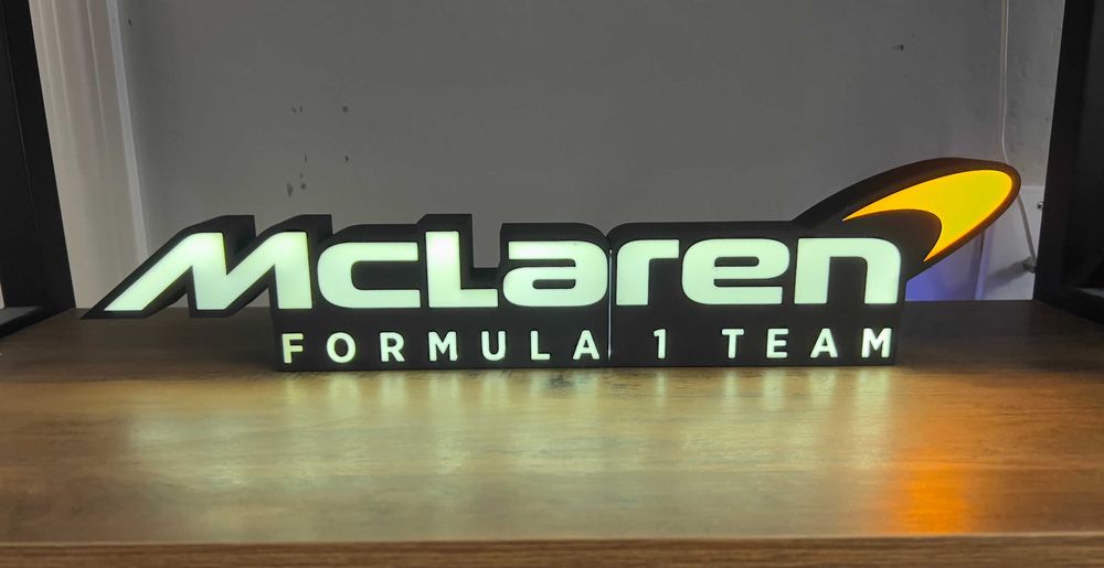 Lampă LED McLaren Formula 1 Team – Decor Premium pentru Fani F1