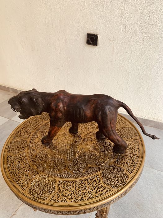 Винтидж кожена фигура от средата на 20 век