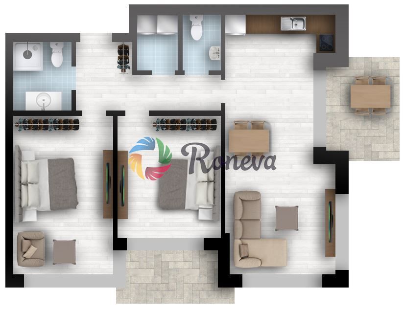 Продава се Тристаен апартамент в к.к. Св.Св. Константин и Елена - 119 кв.м за 2504 €/кв.м - Снимка #3