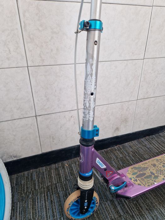 Trotineta Oxelo Scooter mid 5 purple/white