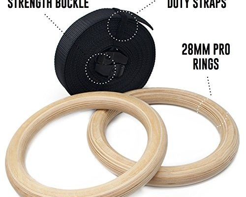 Гимнастически Дървени халки за Кросфит, CrossFit, Фитнес