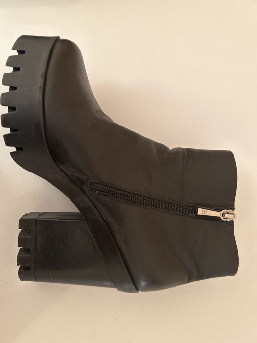 Кожаные Ботильоны