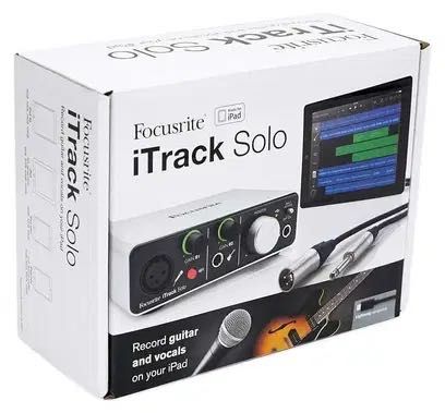 Interfață audio USB Focusrite ITRACK SOLO LIGHTNING pentru iPad/Mac