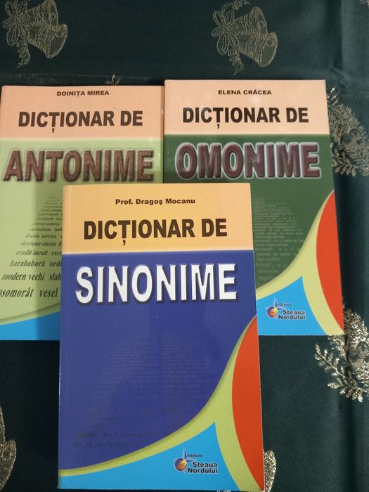 Vând dicționare de antonime,omonime,sinonime