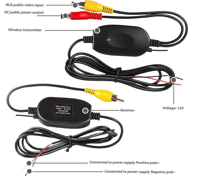 Модул за безжично Wi-Fi свързване на камера за обратно виждане 12V.