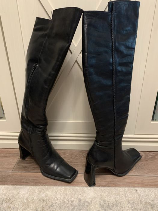 Сапоги зимние кожанные ИТАЛИЯ б/у р-р 36