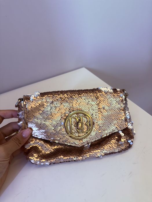 Маленькая итальянская сумочка в паетках