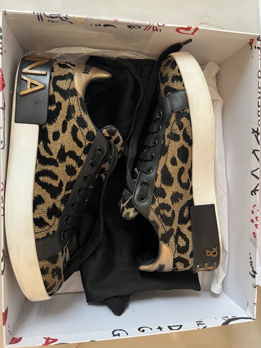 Dolce & Gabbana Leopard-Print Sneakers