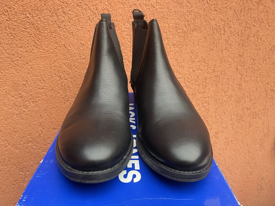 Ghete Jack&Jones originale noi piele cizme Chelsea botine pantofi